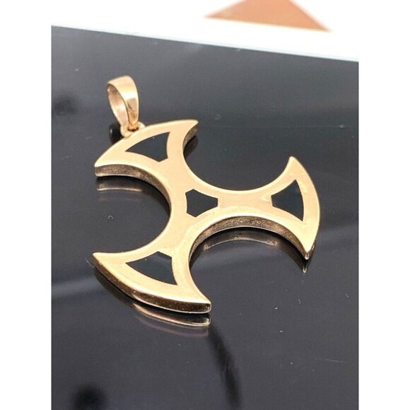 Glamira 14K Rose Gold Pendant Gerard Celtic Cross Talisman of Sacred 3 Symbol - Picture 2 of 7